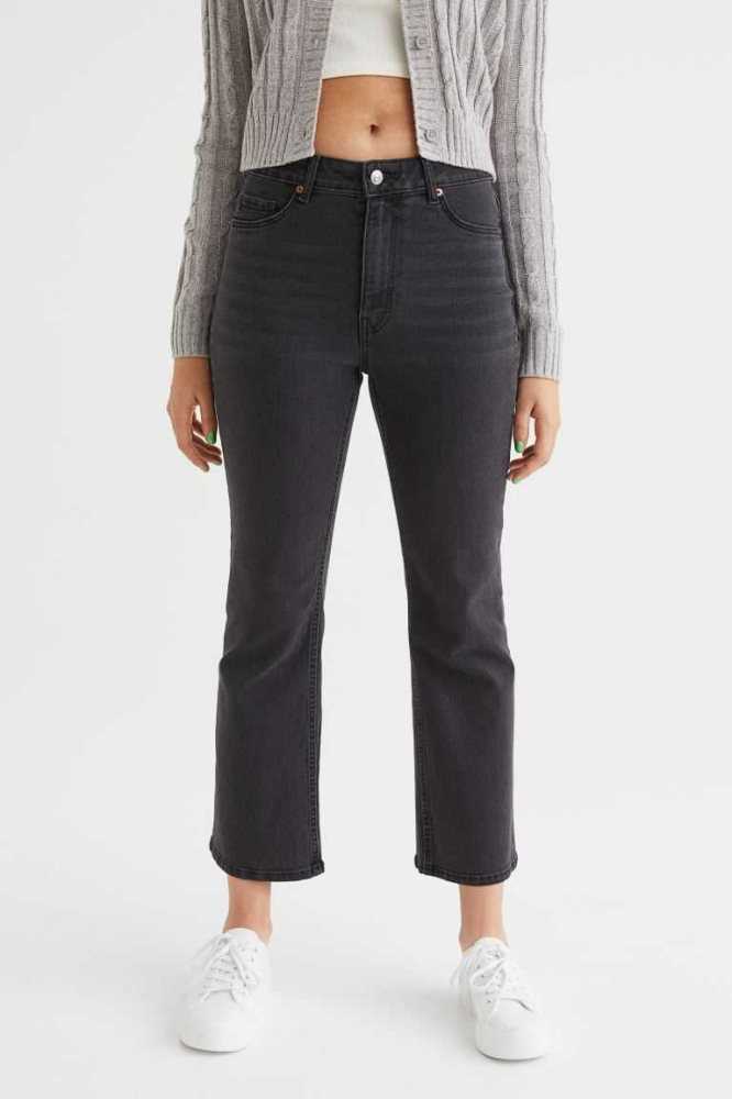 H&M Flared High Ankle Jeans Damen Dunkelblau | 7468-OZHLJ