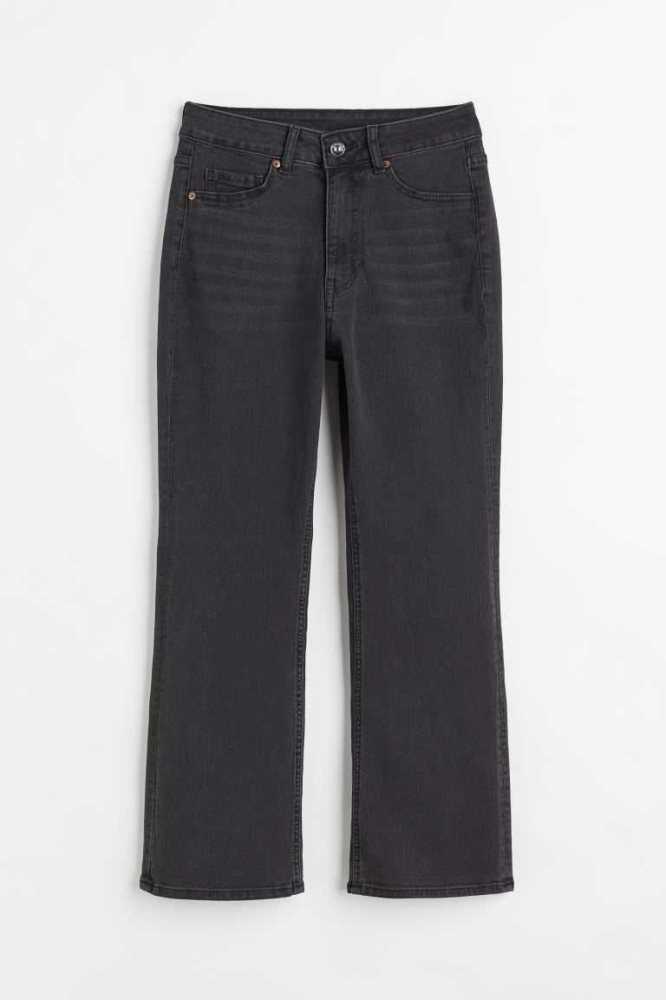 H&M Flared High Ankle Jeans Damen Dunkelblau | 7468-OZHLJ