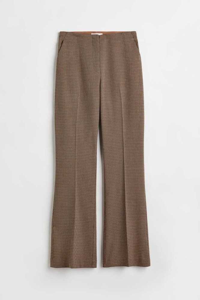 H&M Flared Hose Damen Hellrot | 7136-GVOYS