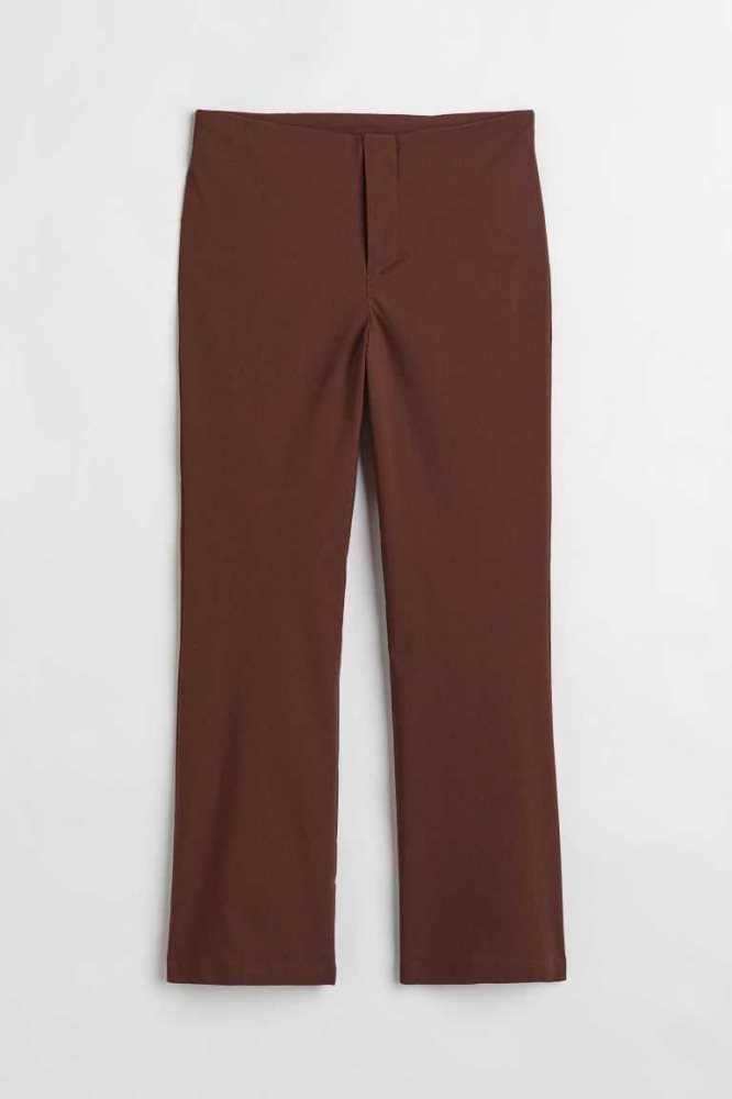 H&M Flared Hose Damen Weiß | 3907-VXASU