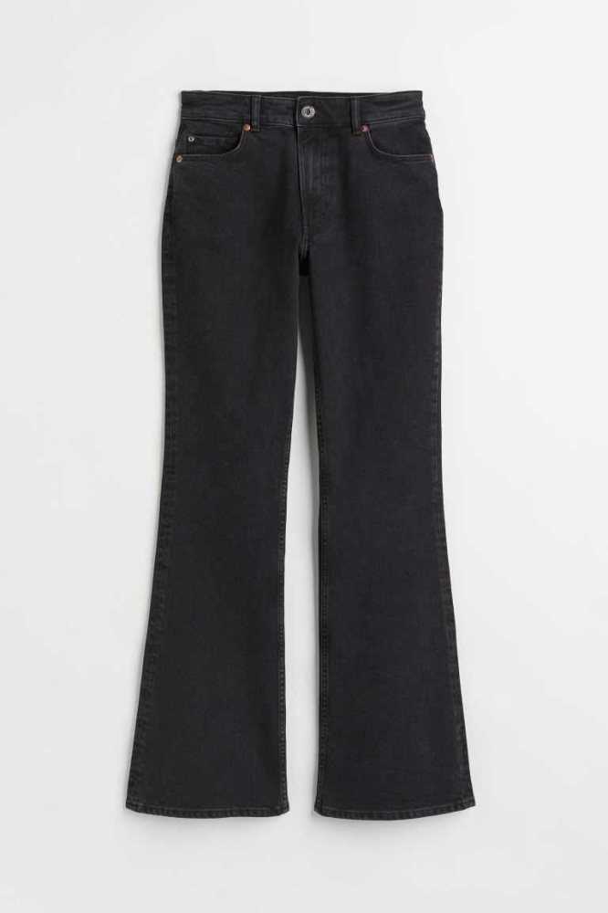 H&M Flared Jeans Damen Weiß | 6502-COWSM