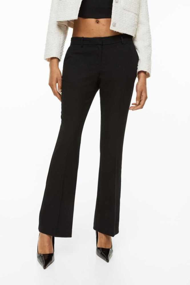 H&M Flared Twill Hose Damen Hellgrün | 1039-EHOUI