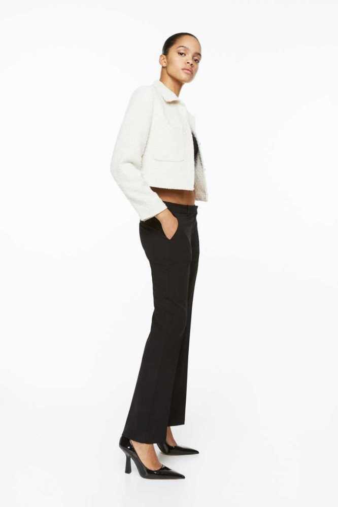 H&M Flared Twill Hose Damen Hellgrün | 1039-EHOUI