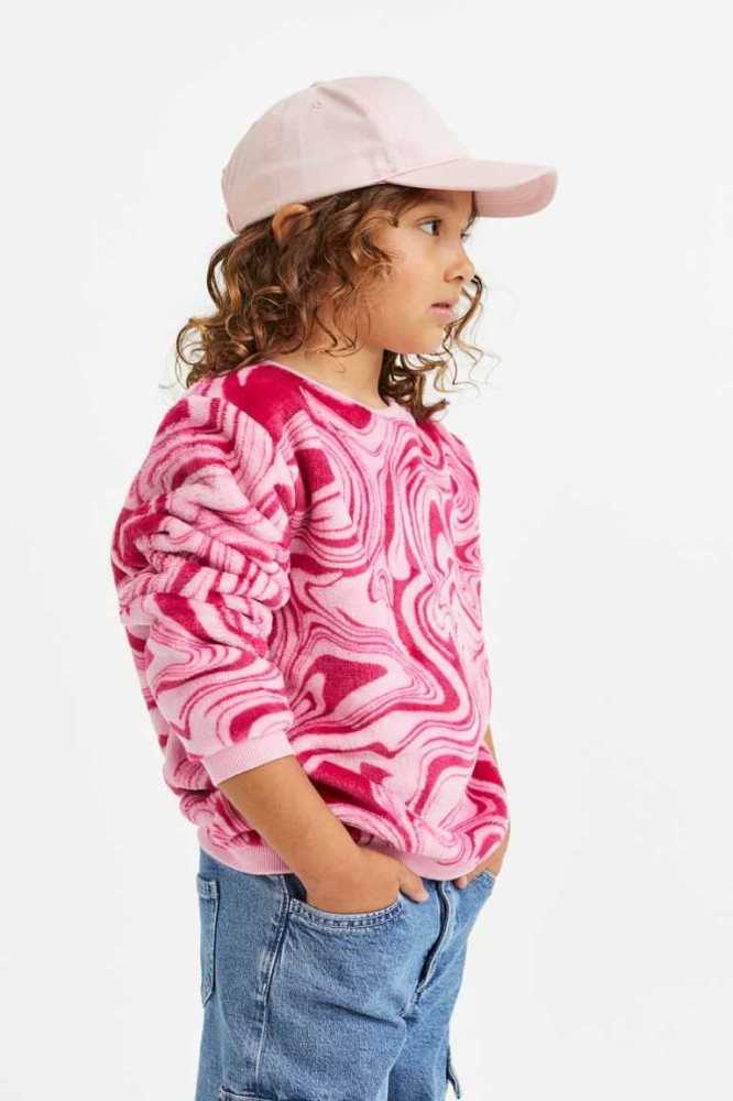 H&M Fleece Hemd Kinder Rosa | 7423-FGCSM