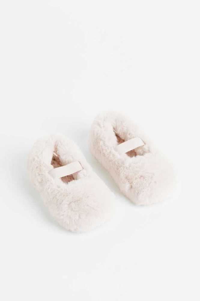 H&M Fluffy Ballet-style Hausschuhe Kinder Beige Weiß | 2450-USXBR