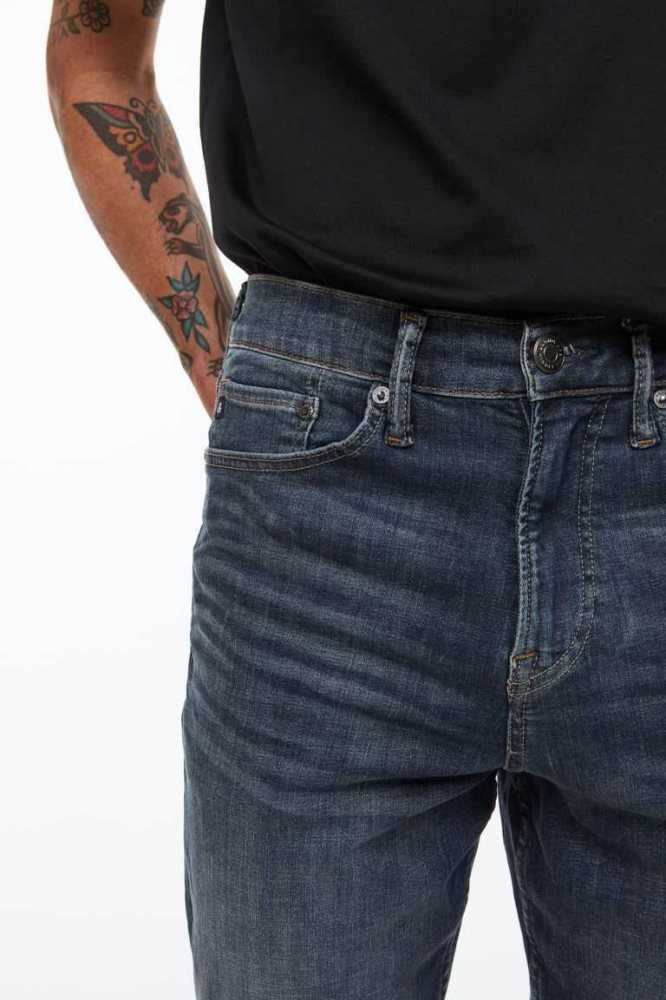 H&M Freefit Slim Jeans Herren Dunkelblau | 4580-RNQFJ