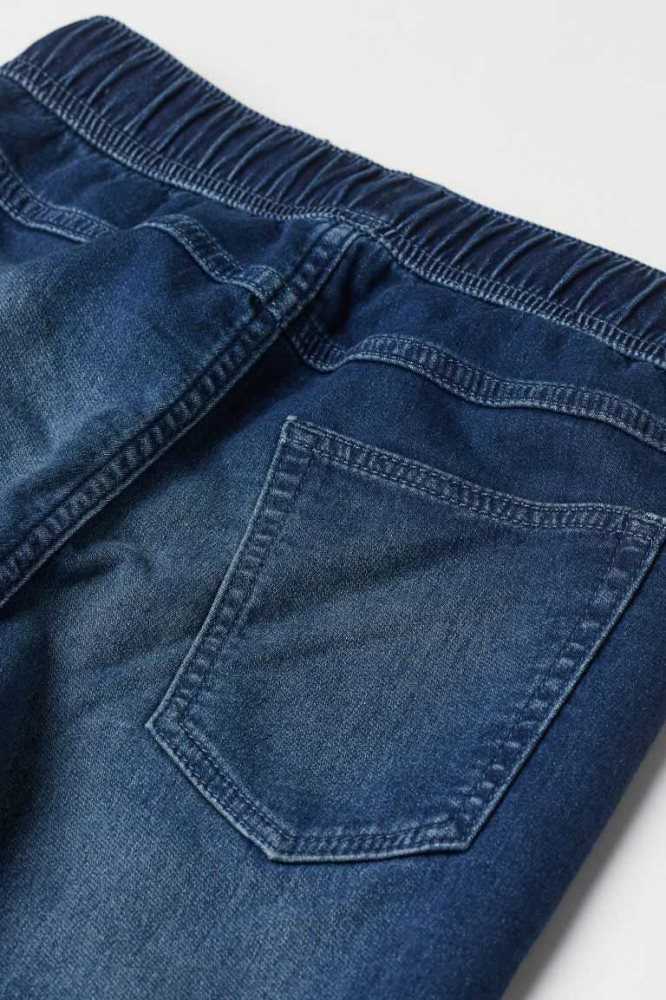 H&M Gefütterte Denim Jogginghose Kinder Dunkelgrau | 1672-JVKDP