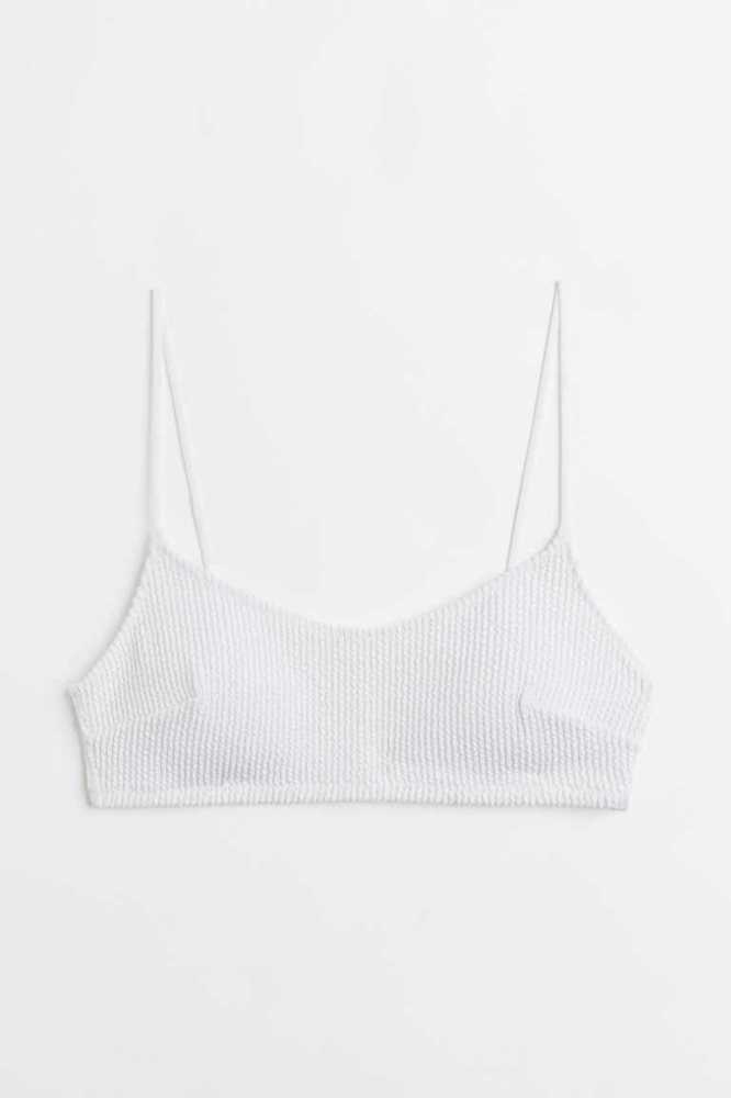 H&M Gepolstert Bikini Top Strandkleidung Damen Hellmintfarben Grün | 5380-OKATG