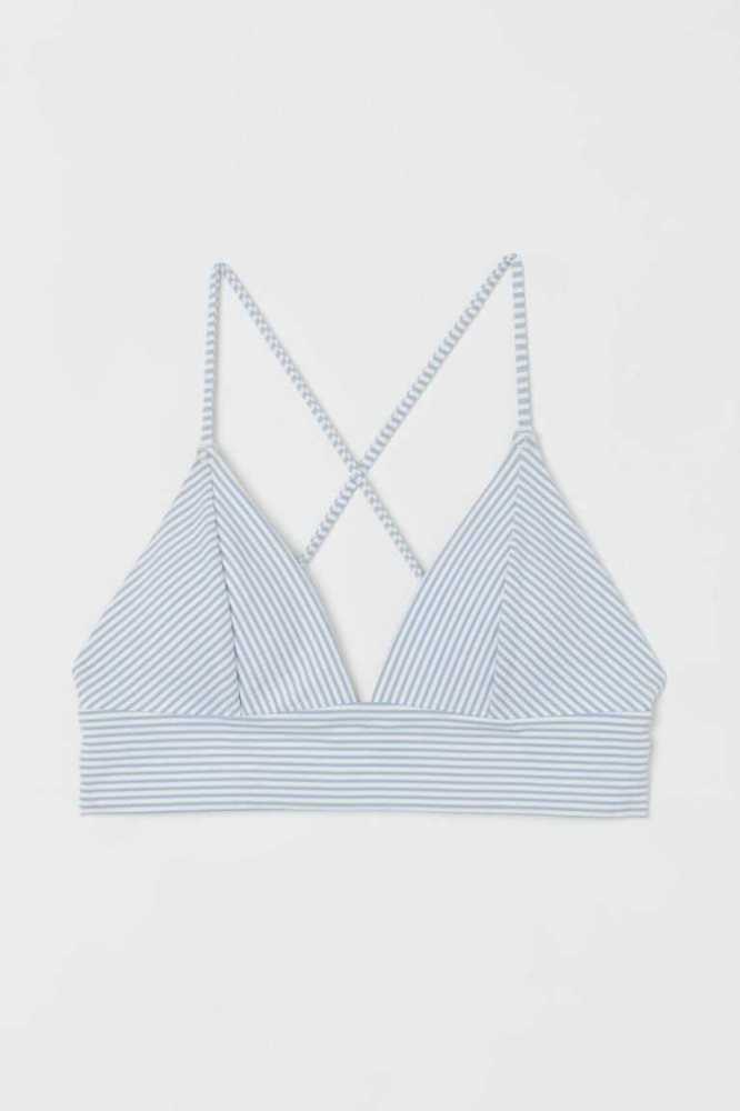 H&M Gepolstert Bikini Top Strandkleidung Damen Hellrot | 5423-NVRQA