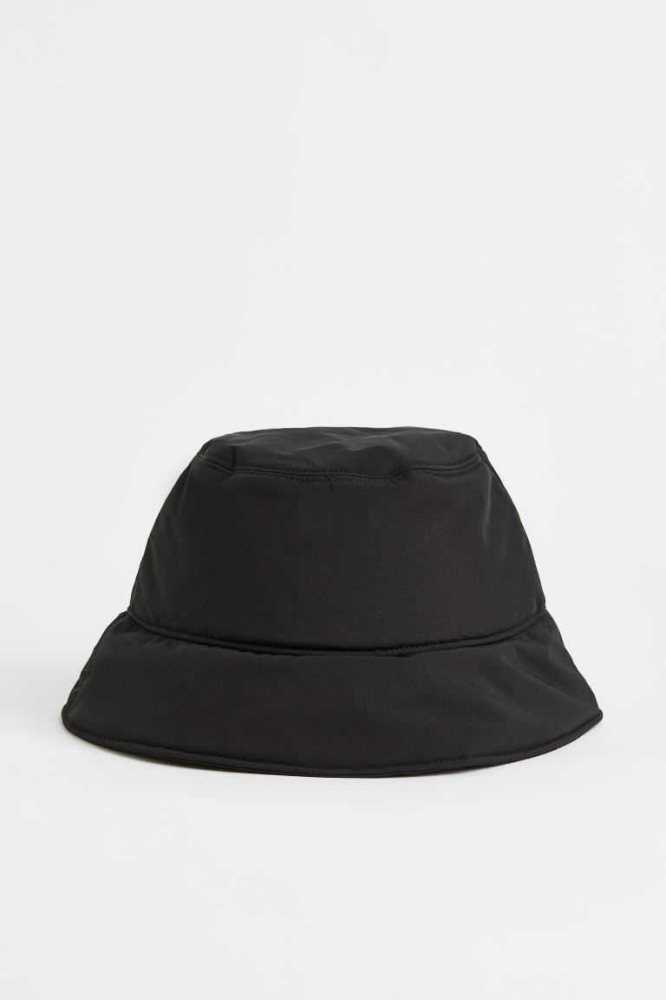 H&M Gepolstert Bucket Hüte Herren Schwarz | 9623-MNCDE