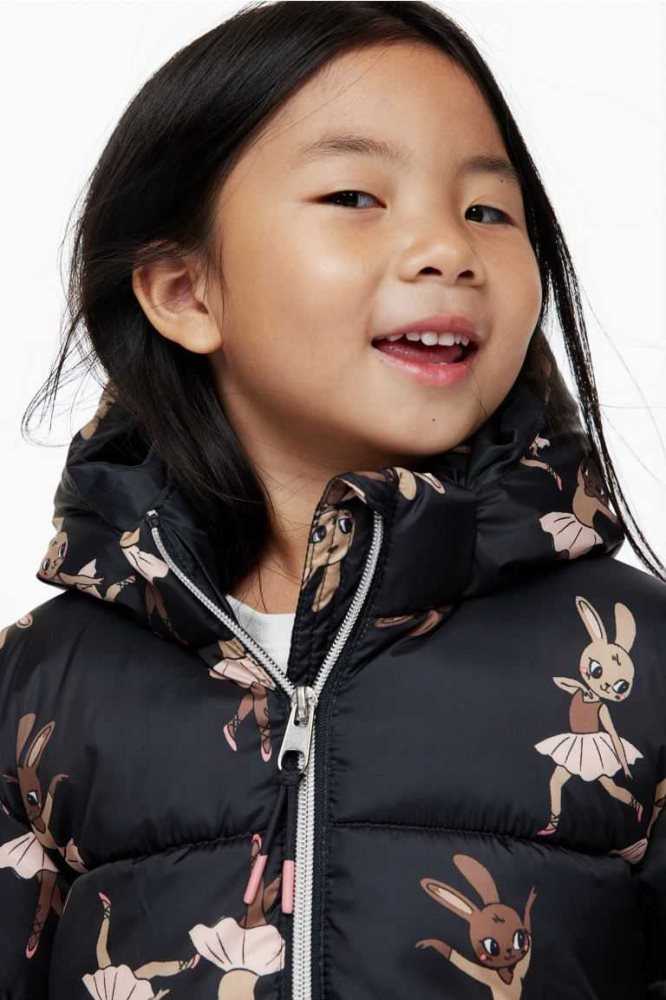 H&M Gepolstert Mit Kapuze Jacket Oberbekleidung Kinder Rosa | 5920-AEBGP