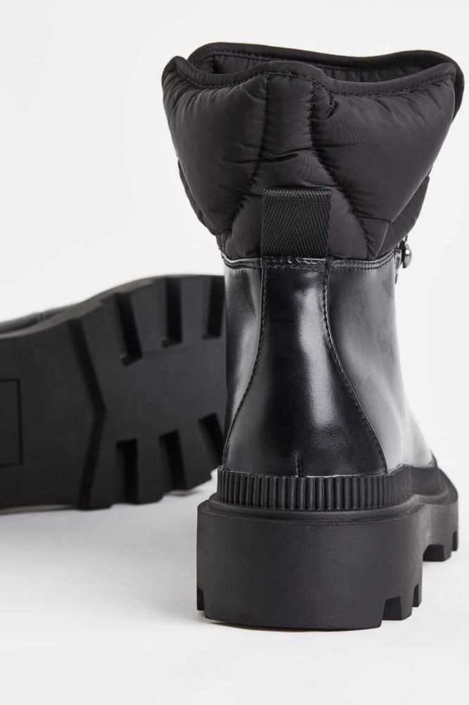 H&M Gepolstert Spitze-up Stiefel Damen Weiß | 6145-IJTVQ