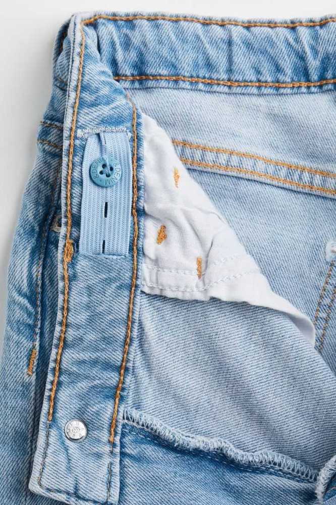 H&M Gerade Fit Low Jeans Kinder Blau | 3987-NUSVQ