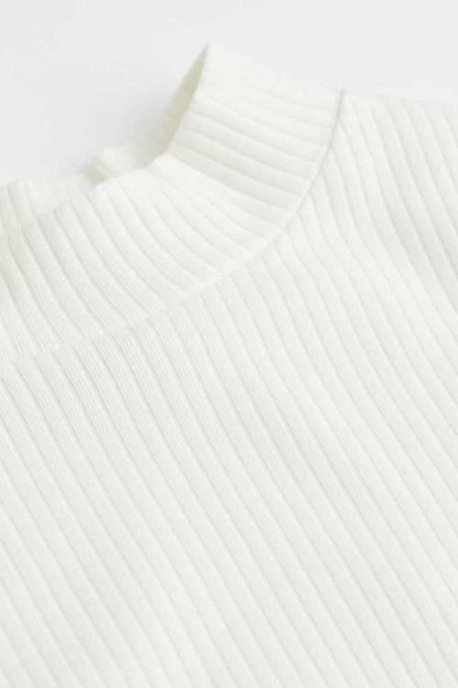 H&M Gerippt Mock Turtleneck Top Jersey Kinder Türkis | 1358-UTKZD