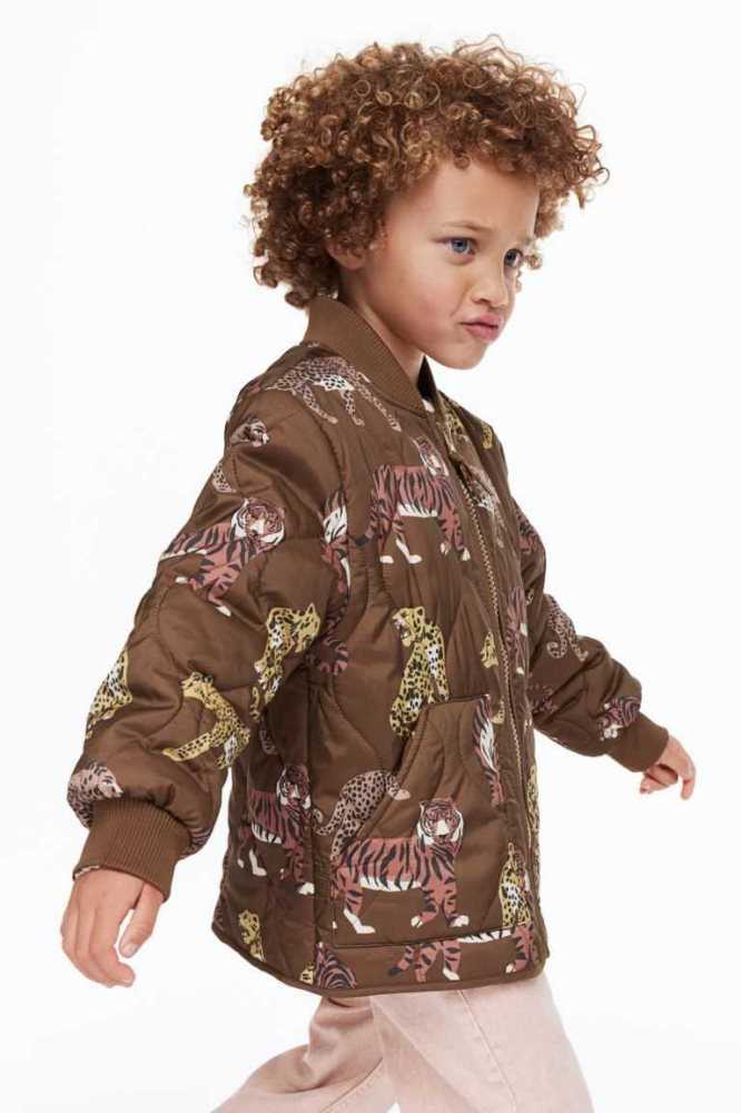 H&M Gesteppt Jacket Oberbekleidung Kinder Lila | 4581-PSHCF