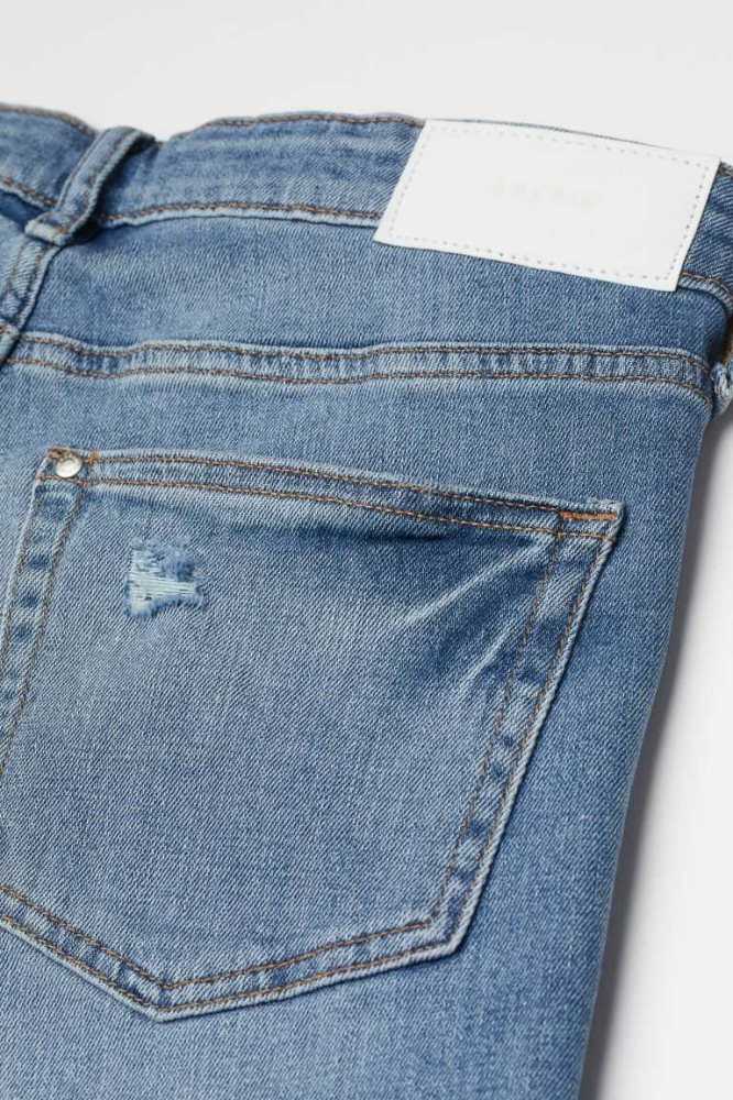 H&M Girlfriend Regular Jeans Damen Hellblau | 1704-TBWIJ