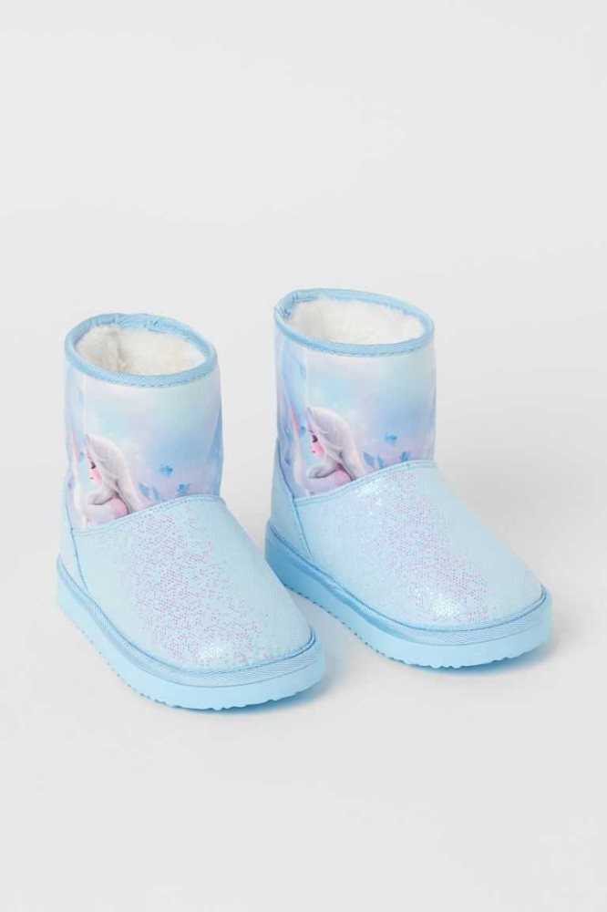 H&M Glittery Printed Stiefel Kinder Helllila | 4208-AZPNL