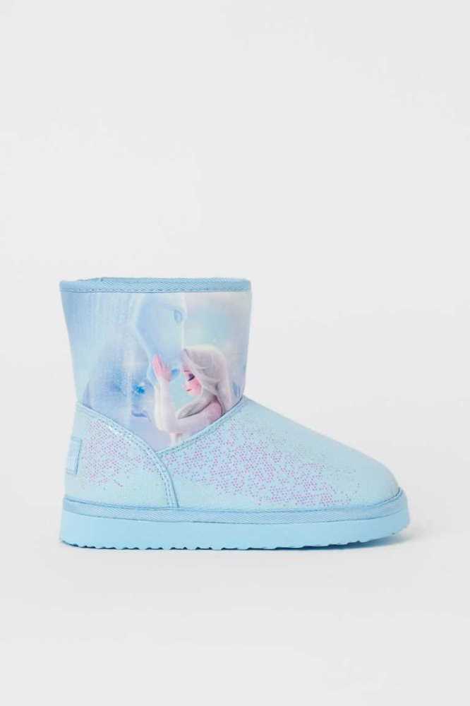 H&M Glittery Printed Stiefel Kinder Helllila | 4208-AZPNL