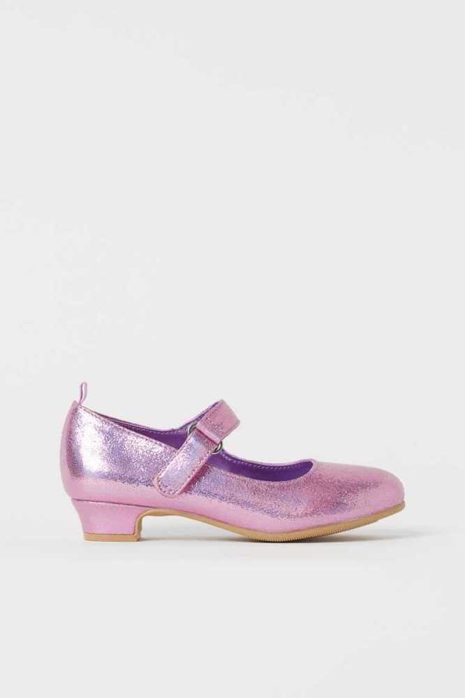 H&M Glittery Shoes Sneakers Kinder Rosa | 4701-EFLUX