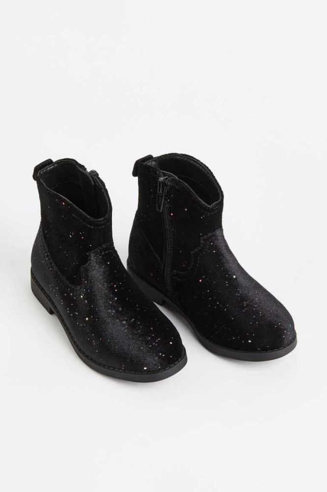 H&M Glittery Stiefel Kinder Gold | 0875-GVFBC