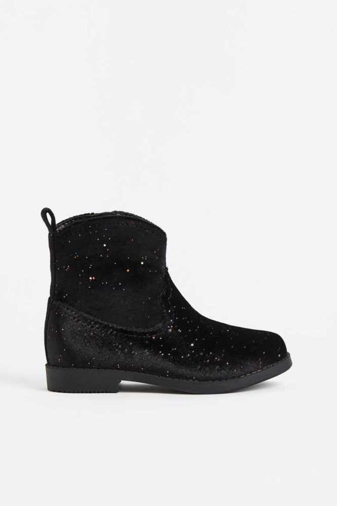 H&M Glittery Stiefel Kinder Gold | 0875-GVFBC