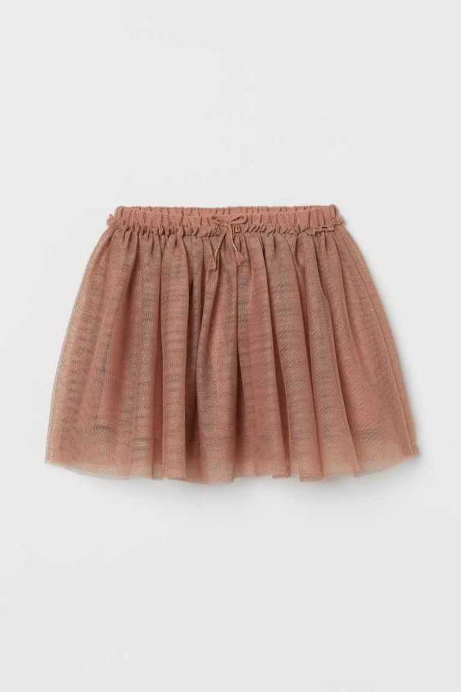 H&M Glittery Tulle Röcke Kinder Rosa | 1246-XZHGK