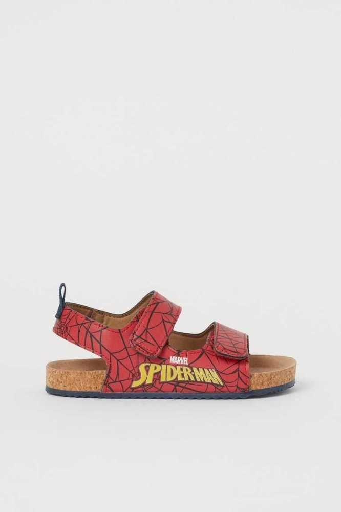 H&M Graphic-detail Sandalen Kinder Dunkelgrau | 0423-BPJFT