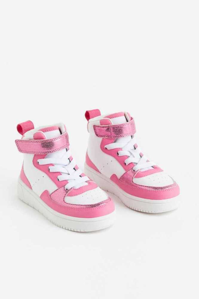 H&M High Kinder Rosa Weiß | 3865-HGLKU