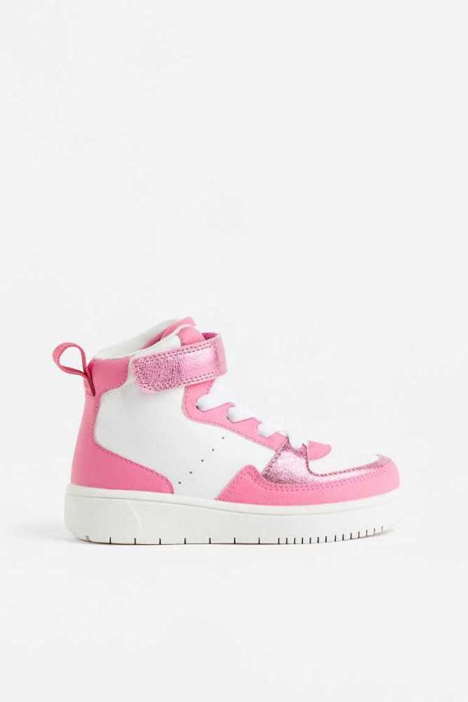 H&M High Kinder Rosa Weiß | 3865-HGLKU