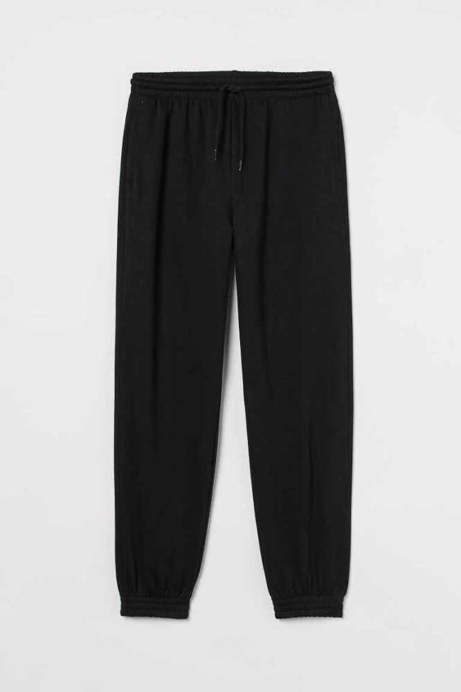 H&M High Taille Joggers Hose Damen Hellgrau | 2601-CDARJ