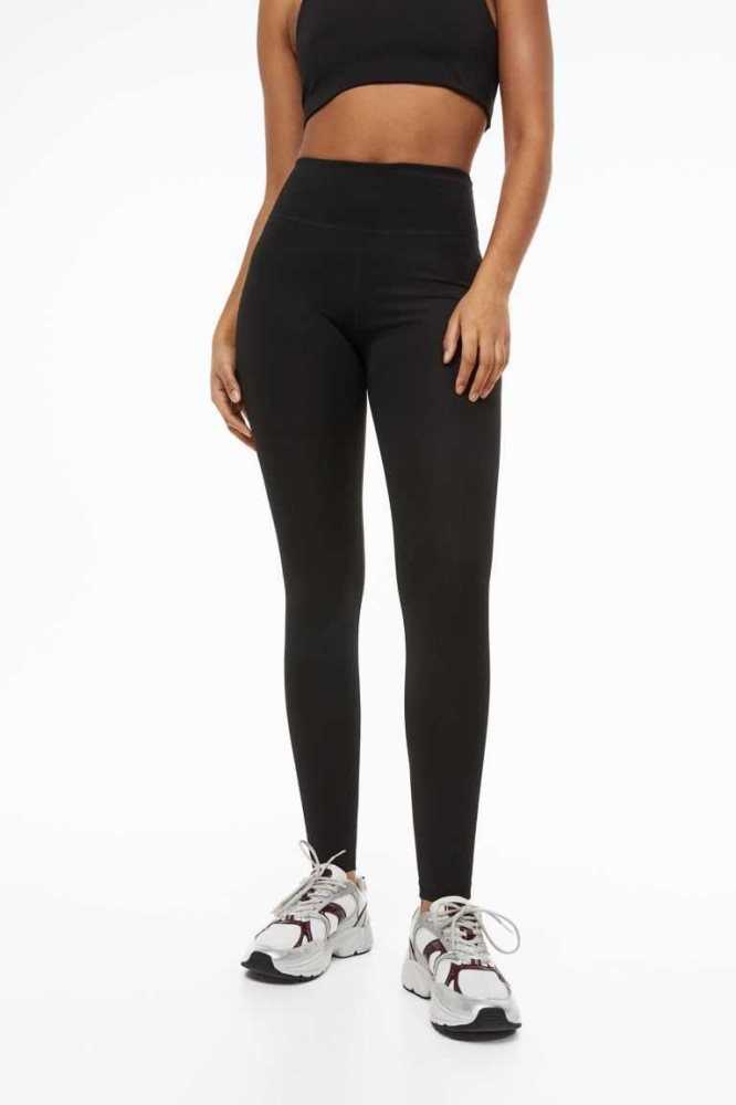 H&M High Taille Sports Leggings Hose Damen Dunkeltürkis | 4706-OPRMU