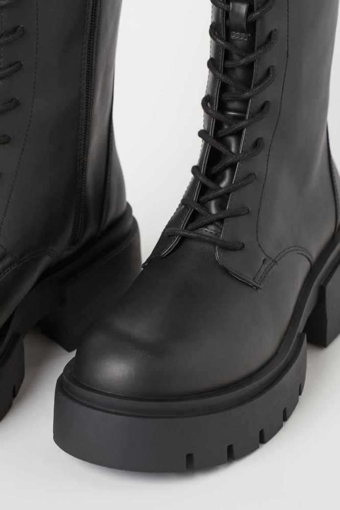 H&M High-profile Stiefel Damen Schwarz | 3156-EFYLS