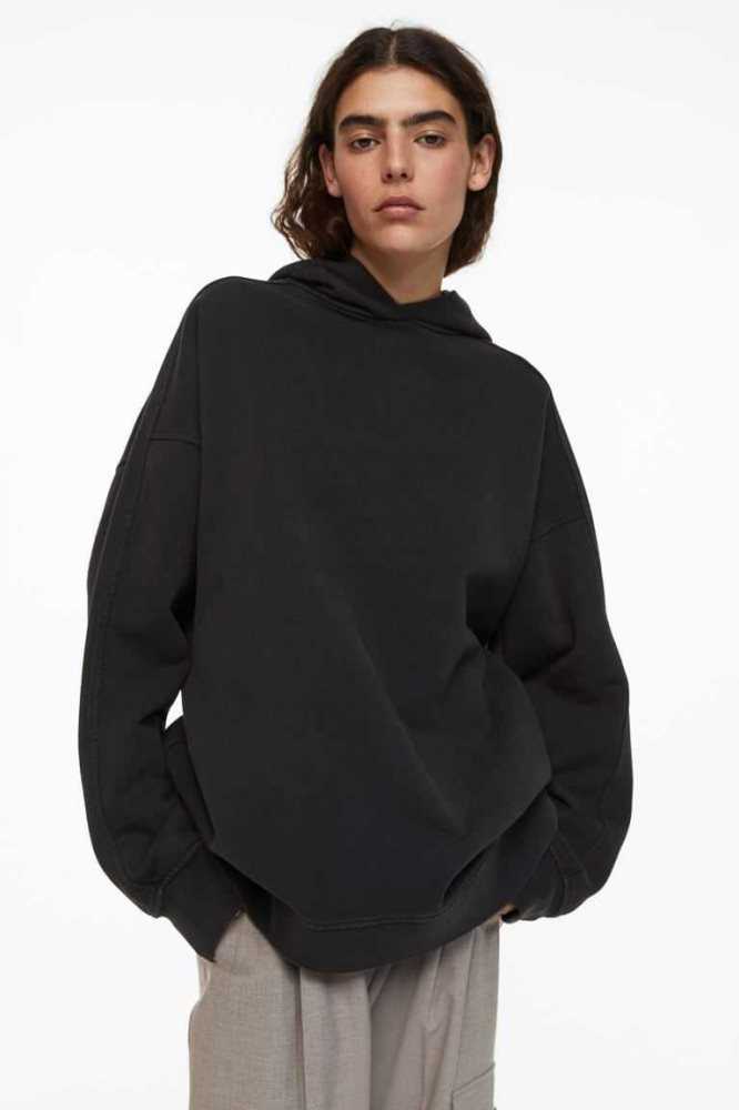 H&M Hoodie Damen Lila | 0725-KPBNO