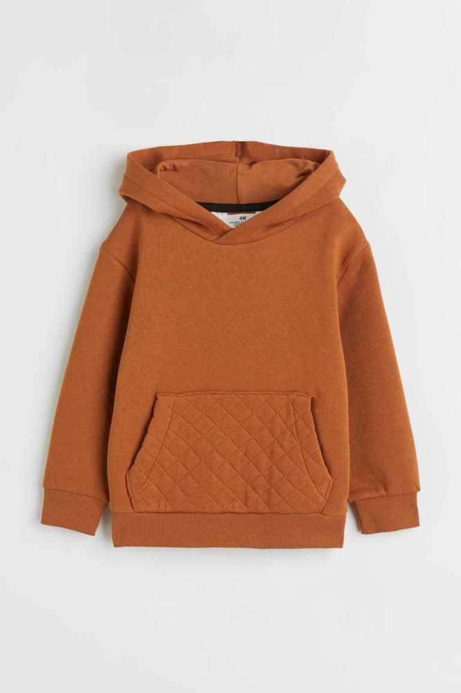 H&M Hoodie Kinder Beige Weiß | 8136-VLHIW