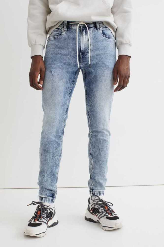 H&M Hybrid Regular Tapered Joggers Jeans Herren Dunkelblau | 2875-VDQTI