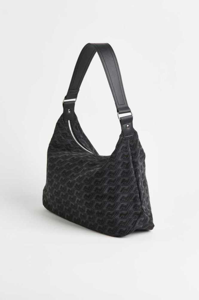 H&M Jacquard-weave Shoulder Tasche Damen Hellbeige | 8096-NTJRD