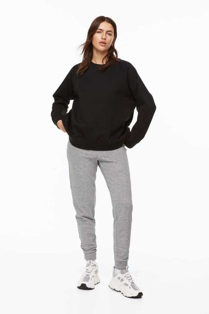 H&M Jersey Joggers Hose Damen Hellrosa | 0352-HBOAP