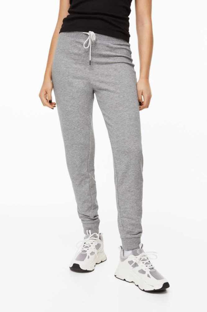 H&M Jersey Joggers Hose Damen Hellrosa | 0352-HBOAP