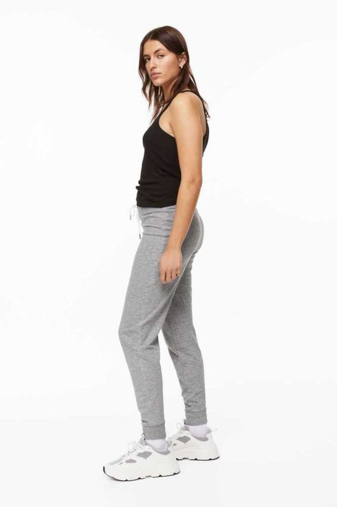 H&M Jersey Joggers Hose Damen Hellrosa | 0352-HBOAP