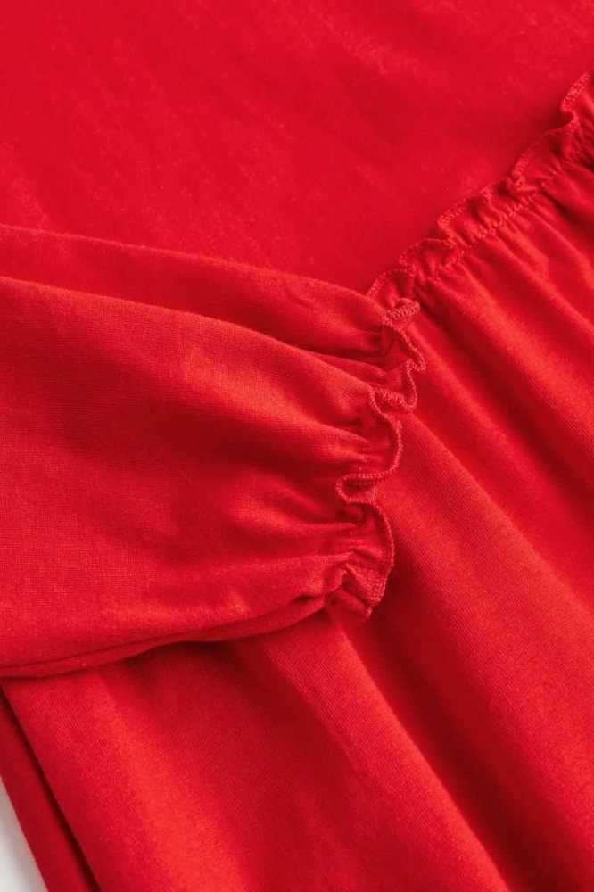 H&M Jersey Kurzes Kleid Kinder Rot | 4725-ZOFHJ