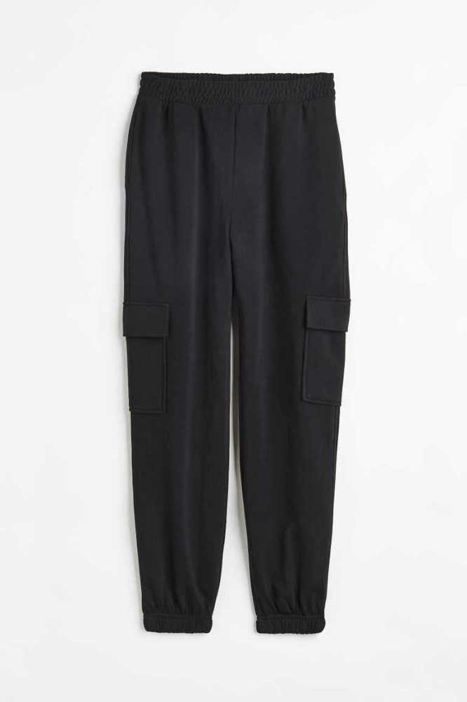 H&M Joggers Hose Damen Hellgrau | 8456-ZBTMR