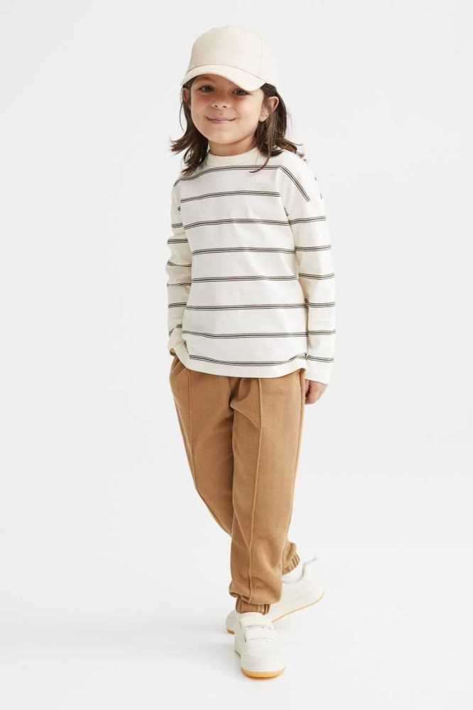 H&M Jogginghose Kinder Dunkelbeige | 3580-AQKOM