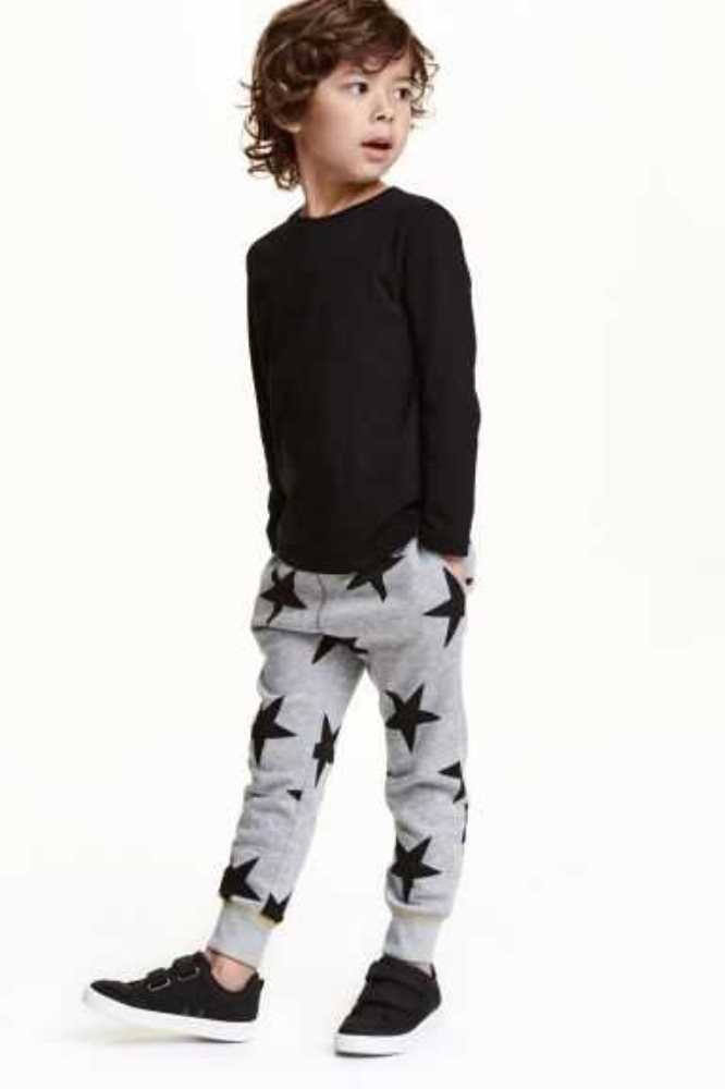 H&M Jogginghose Kinder Schwarz | 2461-JHFUG