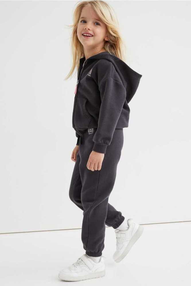 H&M Jogginghose Kinder Schwarz | 5074-EVUTC