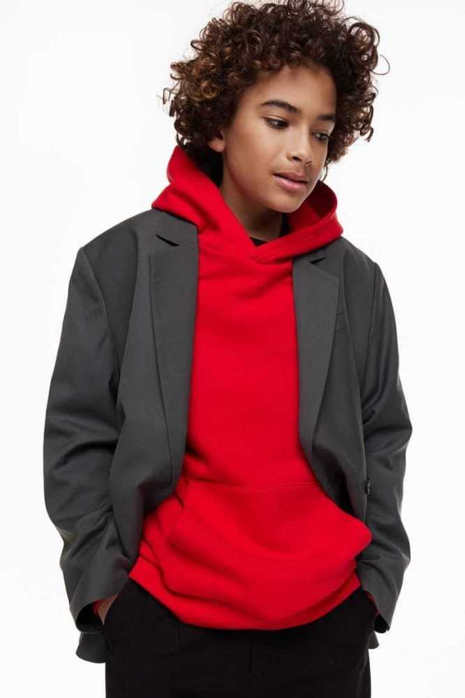 H&M Klassische Jacke Kinder Dunkelgrau | 7358-CUDRB