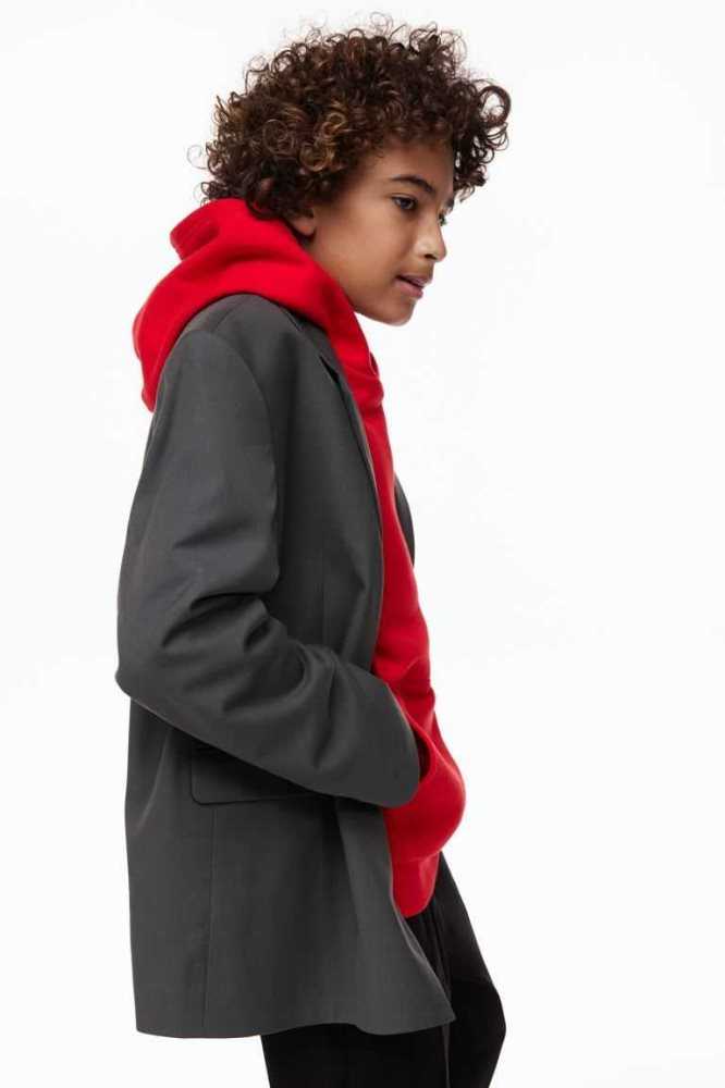 H&M Klassische Jacke Kinder Dunkelgrau | 7358-CUDRB