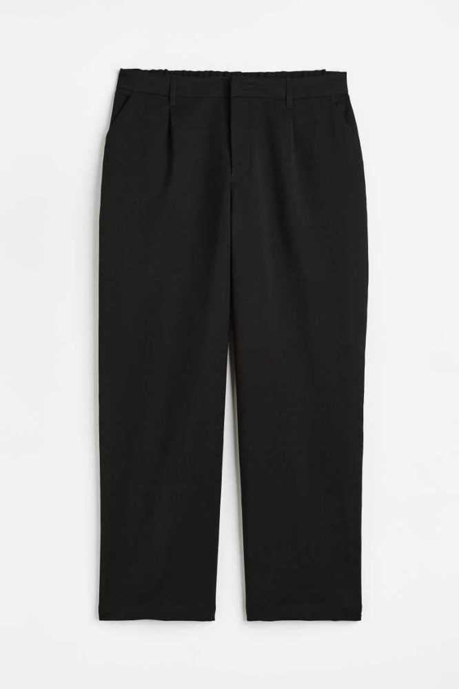 H&M Kleider Pants Übergröße Damen Schwarz | 2375-EUGCB