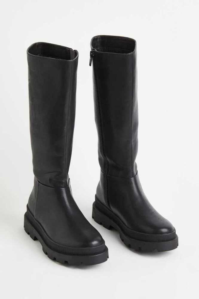 H&M Knee-high Stiefel Kinder Schwarz | 9630-EWQXZ