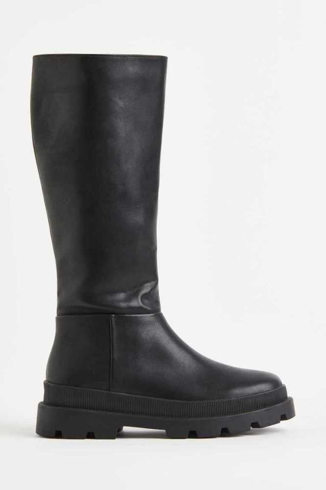 H&M Knee-high Stiefel Kinder Schwarz | 9630-EWQXZ