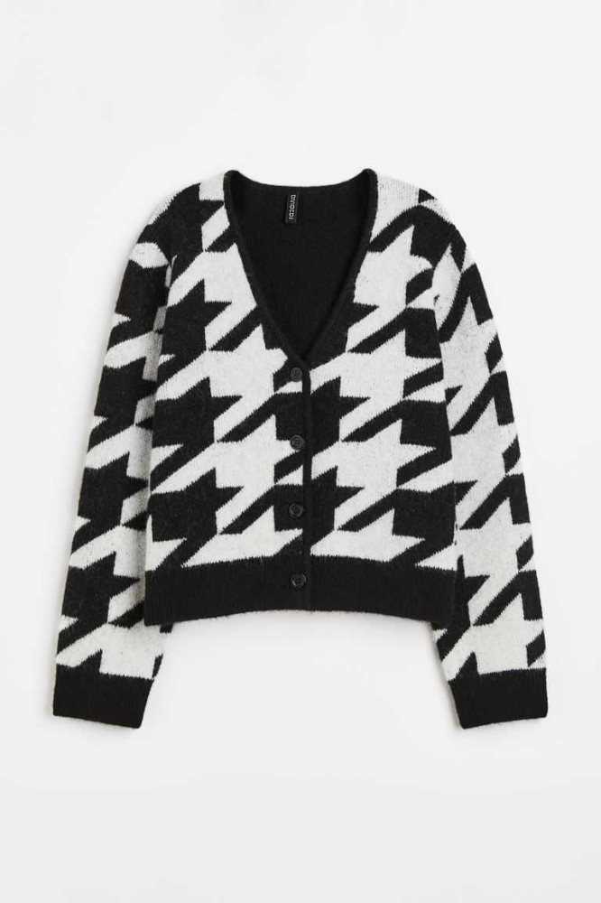 H&M Knit Cardigan Pullover Damen Hellgrau | 2876-GEVRP